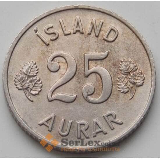 Исландия 25 эйре 1946-1967 КМ11 XF арт. 6494