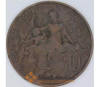 Франция 10 сантимов 1916 КМ843 F арт. 57057