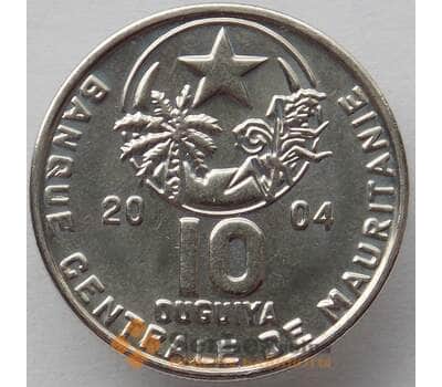 Монета Мавритания 10 угий 2004 КМ4а UNC (J05.19) арт. 15300