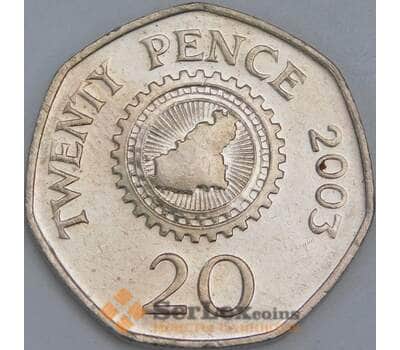 Гернси 20 пенсов 2003 КМ90 XF арт. 56687
