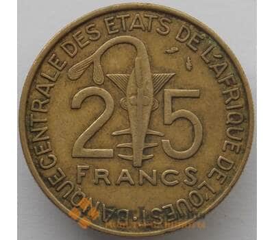 Монета Западно-Африканские Штаты 25 франков 1975 КМ5 VF арт. 17975