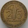 Западно-Африканские Штаты 25 франков 1975 КМ5 VF арт. 17975