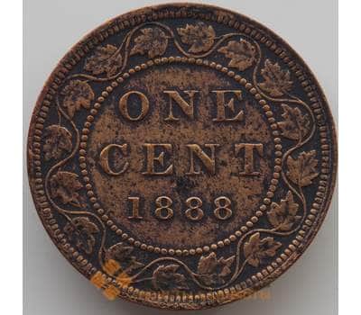 Монета Канада 1 цент 1888 КМ7 VF арт. 11677