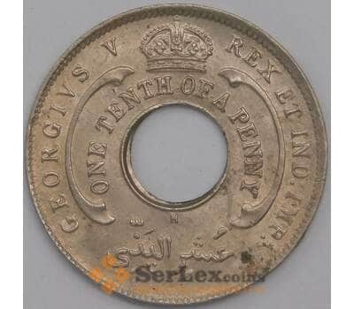 Монета Британская Западная Африка 1/10 пенни 1919 H КМ7 aUNC арт. 40470