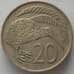 Монета Новая Зеландия 20 центов 1977 КМ36 XF (J05.19) арт. 17246