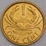 Сейшельские острова монета 1 цент 2004 КМ46 UNC арт. 42192