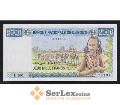 Джибути 2000 франков 2008 Р43а UNC  арт. 55907