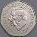 Великобритания монета 50 пенсов 2023 UNC Коронация короля Карла III арт. 43442