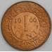 Суринам монета 1 цент 1966 КМ11 aUNC арт. 46305