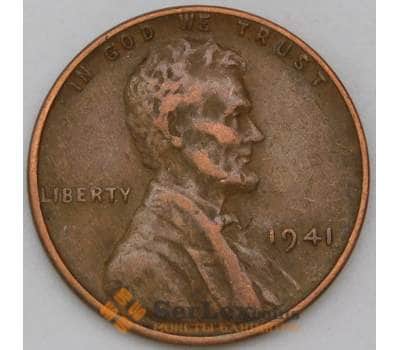 Монета США 1 цент 1941 КМ132 XF арт. 30759