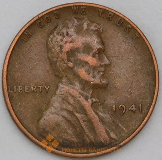 США 1 цент 1941 КМ132 XF арт. 30759