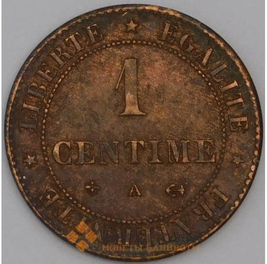 Франция монета 1 сантим 1879 А КМ862 XF арт. 44718