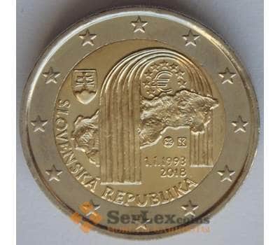 Монета Словакия 2 евро 2018 UNC 25 лет Республике арт. 8954
