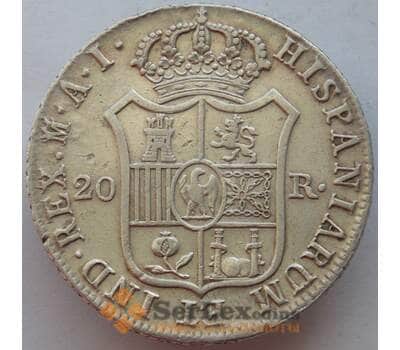 Монета Испания 20 реалов 1809 КМ551 XF Серебро Иосиф I Наполеон (J05.19) арт. 15190