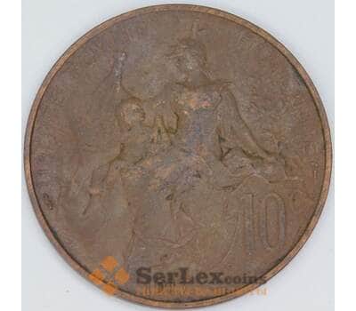 Франция 10 сантимов 1917 КМ843 F арт. 56998