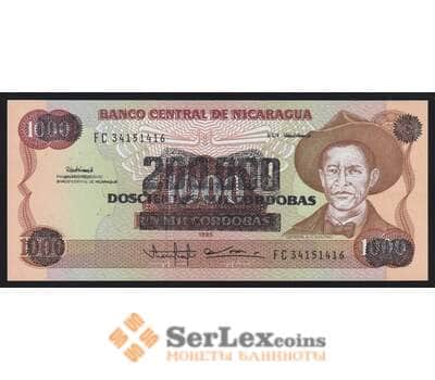 Никарагуа 200000 на 1000 кордоба 1985 (1990) Р162 UNC арт. 52361