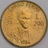 Сан-Марино монета 200 лир 1984 КМ166 UNC Ученые арт. 42879