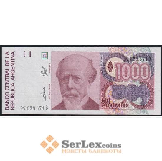 Аргентина банкнота 1000 аустралей ND (1988-1990) P329 UNC арт. 47261