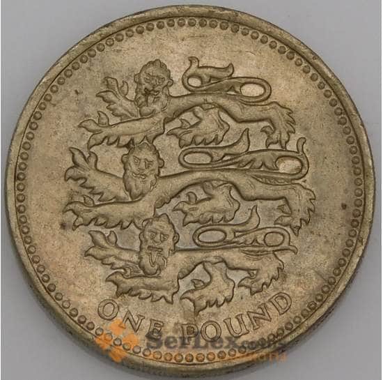 Великобритания монета 1 фунт 2002 КМ1030 VF арт. 14054