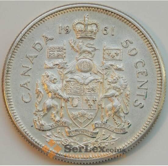 Канада 50 центов 1961 КМ56 VF Серебро арт. 8768