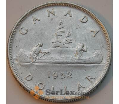 Монета Канада 1 доллар 1952 КМ46 VF Серебро арт. 8765