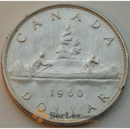 Канада 1 доллар 1960 КМ54 VF Серебро арт. 8766