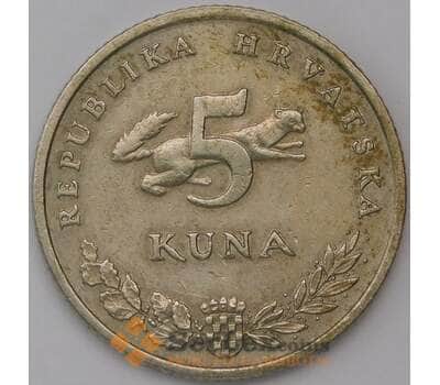 Монета Хорватия 5 кун 2001 КМ11 XF арт. 31088