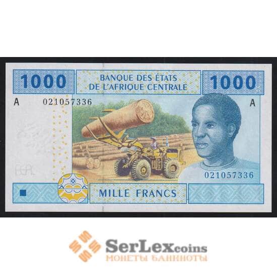 Габон 1000 франков 2002 Р407Аа UNC арт. 52332
