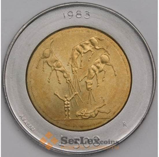 Сан-Марино монета 500 лир 1983 КМ153 UNC Ядерная угроза арт. 41562