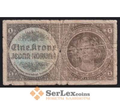 Богемия и Моравия 1 крона ND 1940 Р3а G арт. 53085