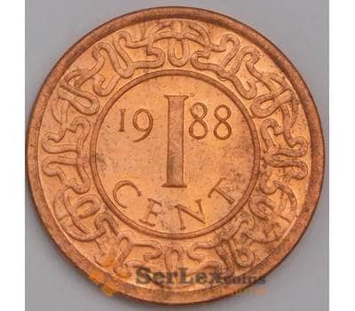 Суринам монета 1 цент 1988 КМ11b UNC арт. 41478