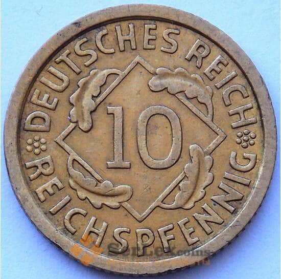 Германия 10 пфеннигов 1935 А КМ40 aUNC (J05.19) арт. 16801