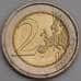 Италия 2 евро 2012 КМ350 10 лет евро наличными UNC арт. 46781