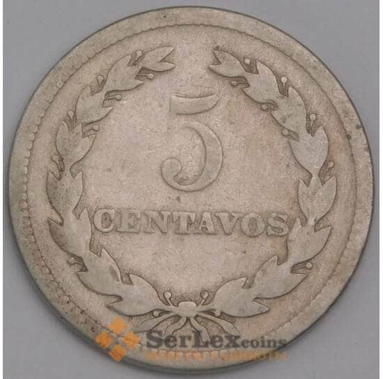 Сальвадор монета 5 сентаво 1920 КМ134 VG арт. 41358