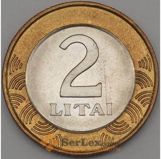 Литва 2 лита 2001 КМ112 aUNC арт. 18800