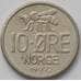 Монета Норвегия 10 эре 1972 КМ411 AU (J05.19) арт. 17315