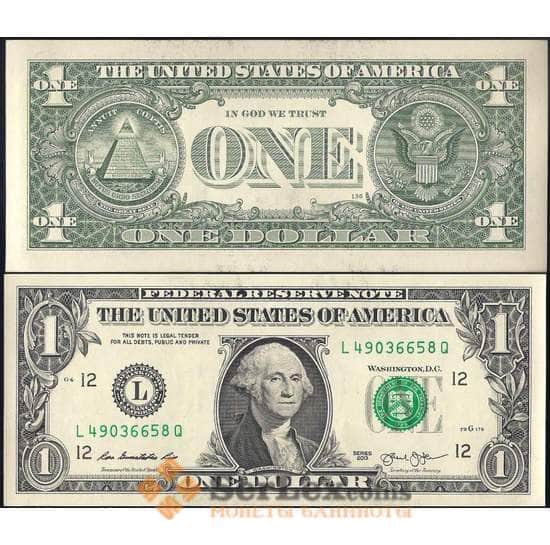 США 1 доллар 2013 Р537 UNC арт. 21830