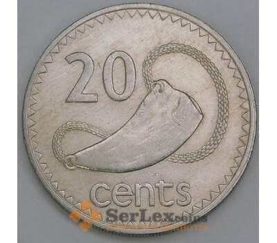 Фиджи 20 центов 1969 КМ31 VF арт. 56105