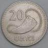 Фиджи 20 центов 1969 КМ31 VF арт. 56105