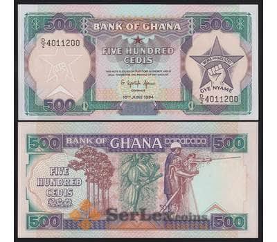 Гана банкнота 500 седи 1994 Р28 aUNC арт. 42473