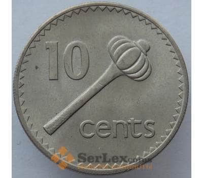 Монета Фиджи 10 центов 1969 КМ30 aUNC (J05.19) арт. 15536