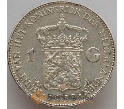 Монета Нидерланды 1 гульден 1939 КМ161.1 XF арт. 12730