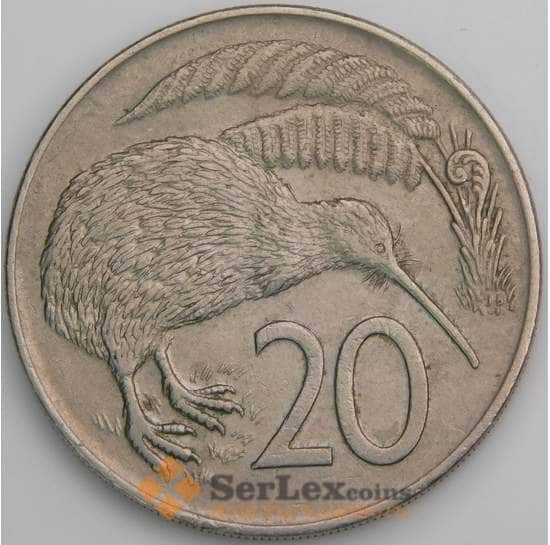 Новая Зеландия 20 центов 1969 КМ36 XF арт. 46542