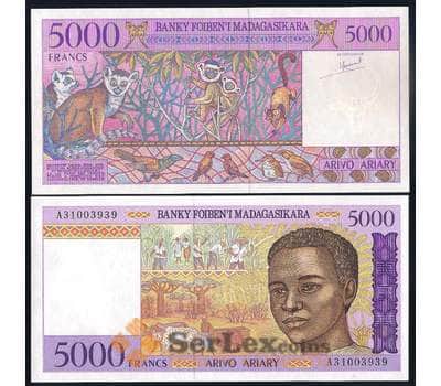 Банкнота Мадагаскар 5000 франков 1995 Р78 UNC арт. 39989