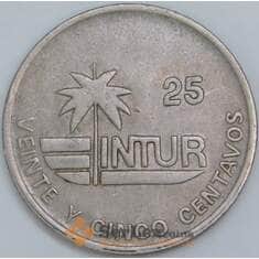 Куба 25 сентаво 1989 КМ418.2 XF  арт. 57709
