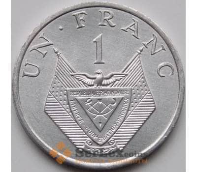Монета Руанда 1 франк 1985 КМ12 UNC арт. 8094