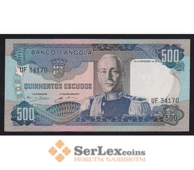 Ангола 500 эскудо 1972 Р102 UNC- пара уголков арт. 54277