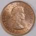 Монета Великобритания 1/2 пенни 1963 КМ896 UNC Корабль арт. 13481