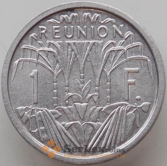 Реюньон монета 1 франк 1948 КМ6 UNC арт. 12590