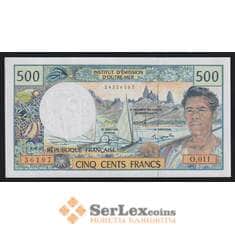 Французские Тихоокеанские Территории 500 франков ND 1990-2012 Р1е UNC арт. 52074